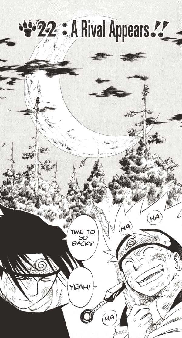 Naruto Vol.3 Chapter 22 : A Rival Appears!! - Picture 1