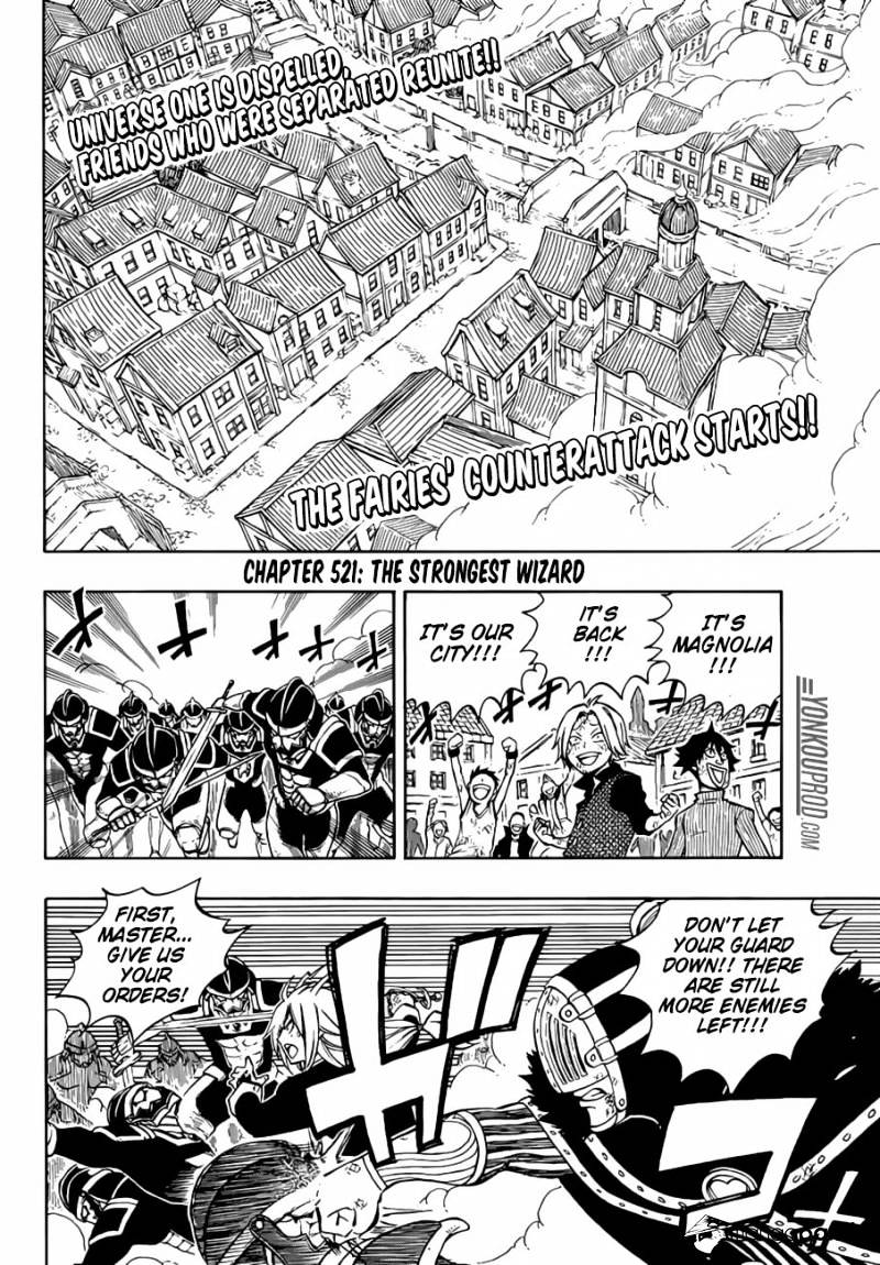 Fairy Tail Chapter 521 : The Strongest Wizard - Picture 2