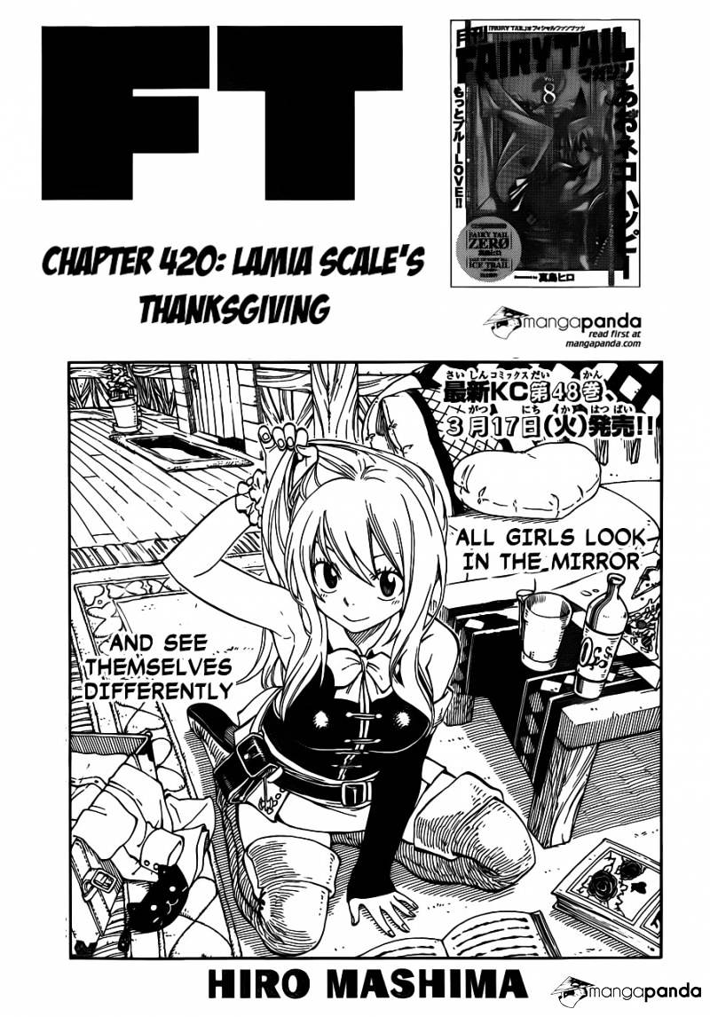 Fairy Tail Chapter 420 : Lamia Scale S Thanksgiving - Picture 1