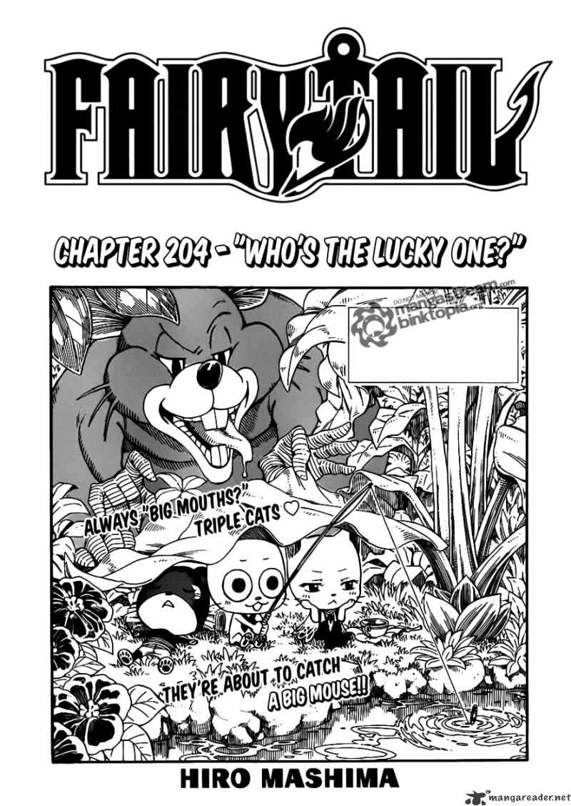 Fairy Tail Chapter 204 : Who Is The Lucky One? - Picture 1