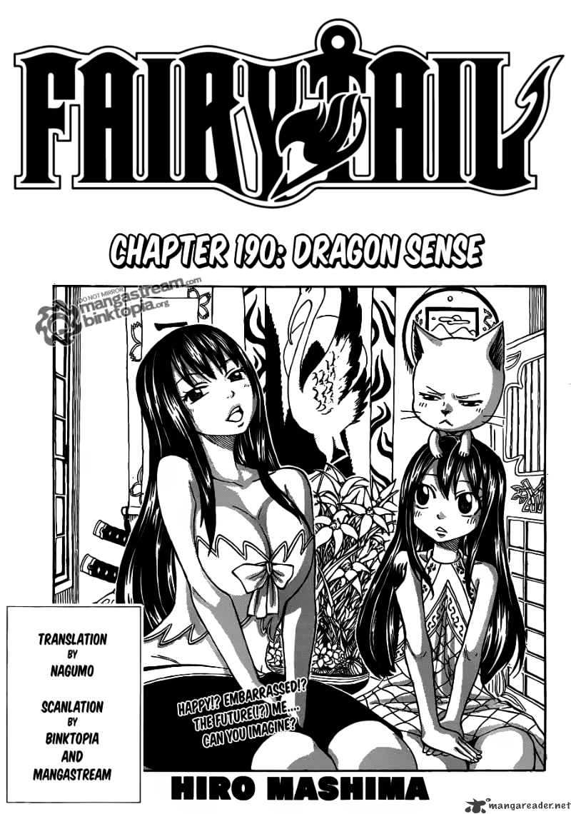 Fairy Tail Chapter 190 : Dragon Sense - Picture 1
