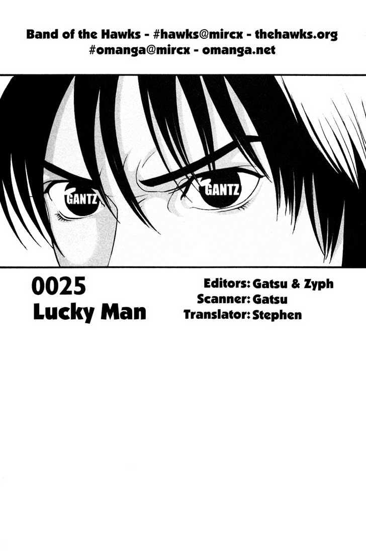 Gantz Vol.3 Chapter 25 : Lucky Man - Picture 1